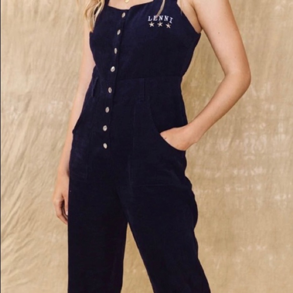 NWT LENNI brand cord jumpsuit.
